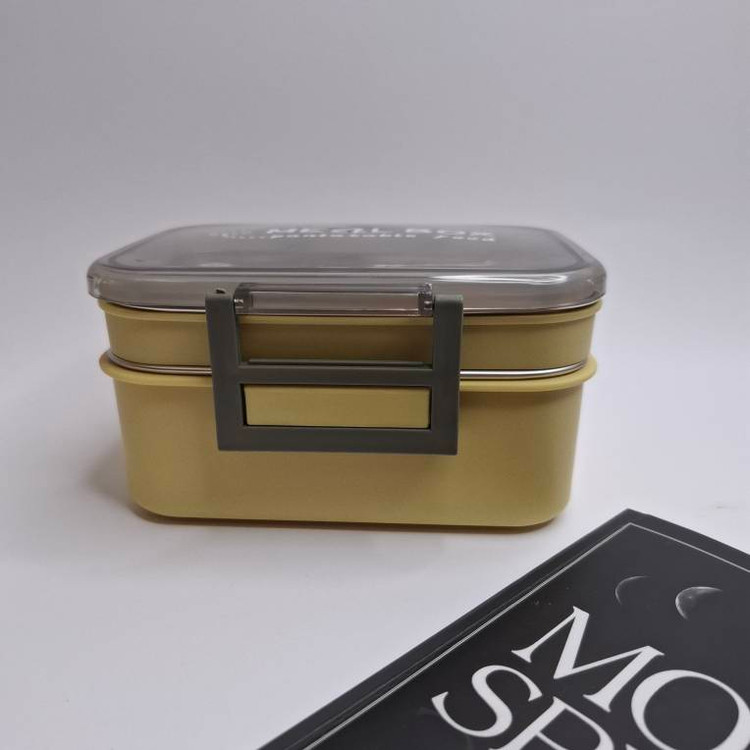 ظرف غذای دو طبقه استیل ضدزنگ طرح مدرن Meal Box
