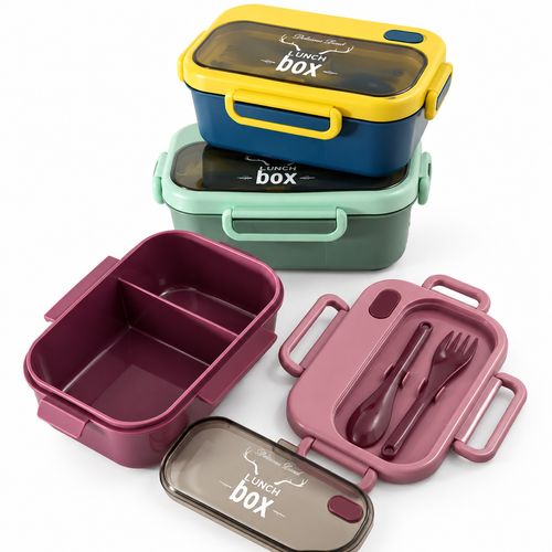 ظرف غذای دو طبقه فانتزی Delicious Lunch | ضد نشت و کاربردی