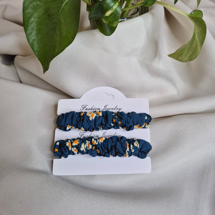 کش موی پارچهای طرحدار (پک ۲ عددی)