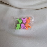 پک ۶ عددی مینی کلیپس مو طرح میکی (رنگارنگ پاستلی)