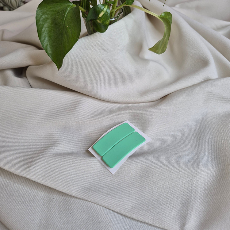 پک ۲ عددی گیره تقتقی مو مستطیلی مات (رنگبندی پاستلی و نئونی)