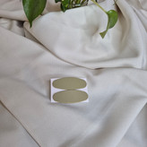 گیره تقتقی بیضی مات رنگی (پک جفتی)