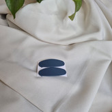 گیره تقتقی بیضی مات رنگی (پک جفتی)