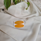 گیره تقتقی بیضی مات رنگی (پک جفتی)