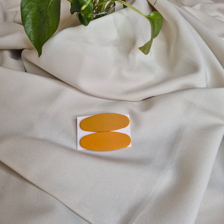 گیره تقتقی بیضی مات رنگی (پک جفتی)