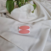 گیره تقتقی بیضی مات رنگی (پک جفتی)