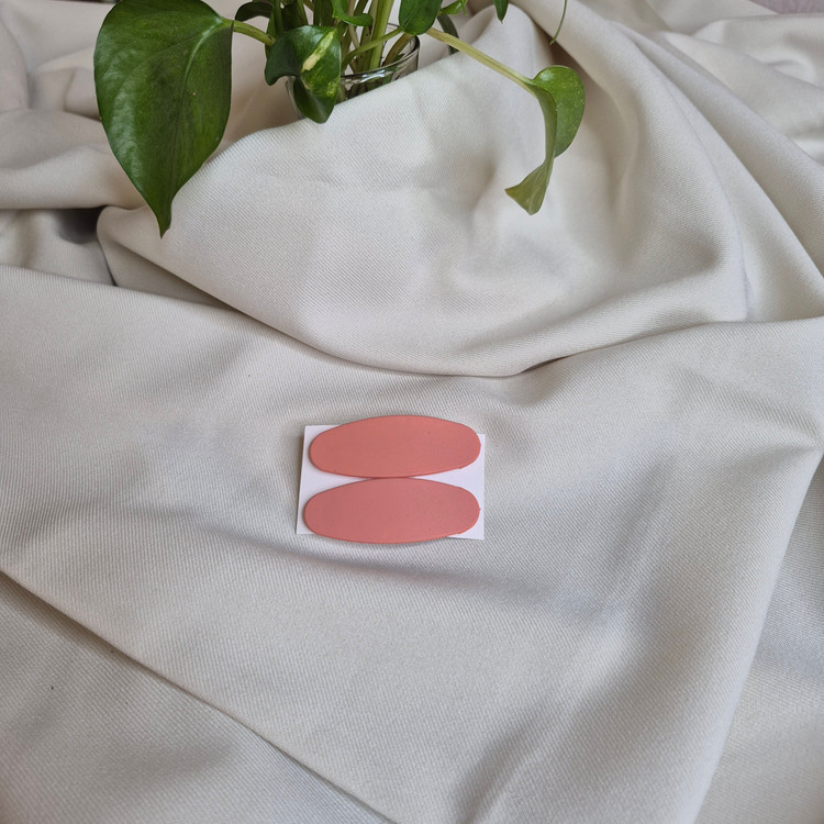 گیره تقتقی بیضی مات رنگی (پک جفتی)