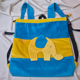 کولهپشتی کودک مخملی طرح فیلKids Velvet Elephant Backpack